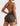 Liza V-Back Romper brown