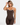 Contrast Trim Top brown