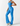 V-Back Flare Jumpsuit blue