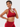 Backless Sports Bra red
